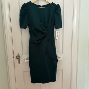 Green wedding guest dress